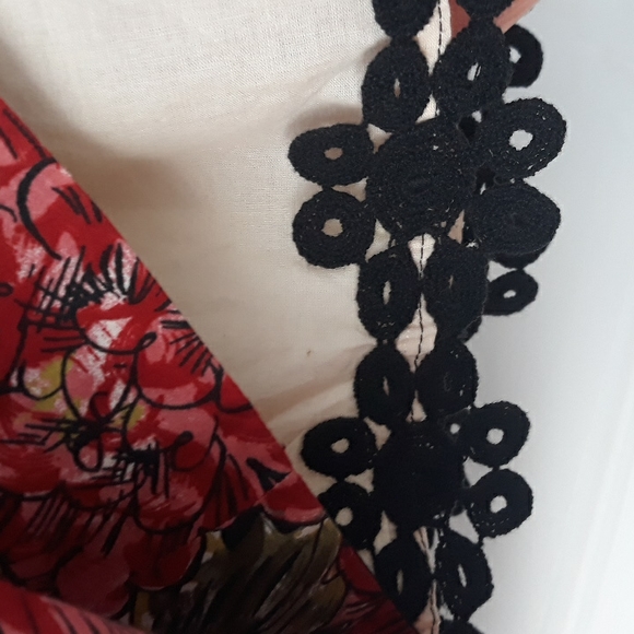 Anthro Mid Creation Skirt pleated Valentine's day! S M - Picture 8 of 13